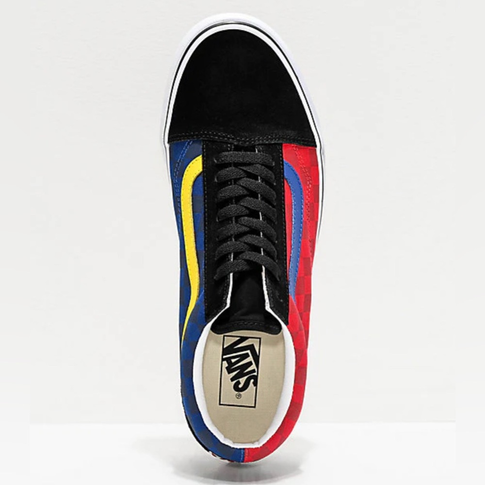 Vans Off The Wall Old Skool OTW Rally Red Checker Size Mens 7  Womens 8.5